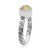 Silver Palace Natural Ehtiopian Opal 925 Sterling Silver Textured Band