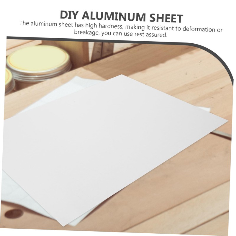 Alipis 2pcs Aluminum Sheet Metal Plates for Crafting Industry Aluminum