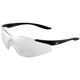 Bullhead Safety Eyewear BH761AF Snipefish, Black Frame, Clear Anti-Fog Lens, Light Gray TPR Nose and Temple
