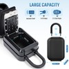TEUEN Portable Key Lock Box, Waterproof Sturdy Lock Box for