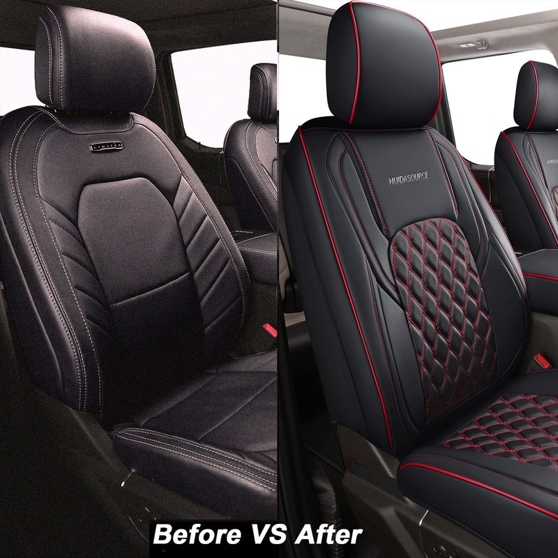 Huidasource Front Seat Covers for Wrangler JK 2007-2017, Waterproof Wrangler