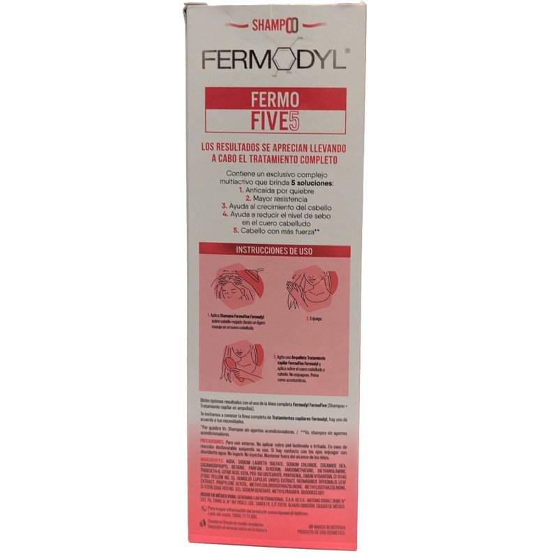 FERMODYL Fermo Five 5 Shampoo Helps prevent hair loss+ TRATAMIENTO