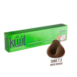 KÜÜL - Color System Tinte Permanente para Cabello Tono 7.3 90 ml, con Aceite de Coco, Filtro UV y Colágeno, Prolonga Intensidad del Color, Aporta Hidratación, Brillo y Sedosidad, Coloración Cabello