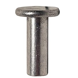 3/16" Dia. X 5/8" Length Aluminum Flat Head Solid Rivet, Plain Finish (Pack of 1/2lb - Approximately 195 Pieces)
