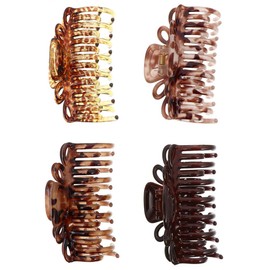 BESTOYARD Hair Clip, Tortoise Shell Large Hair Clip, Barrette, Hair Accessories, Hair Clips, Large Hairpins, Hair Ornaments, Set of 4