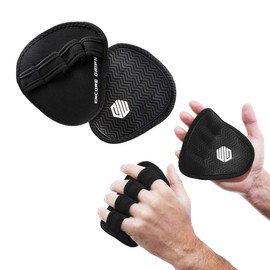 Grip Aids Weight Training, Grip Pads for Strength Training, Fitness, Bodybuilding, Pull-Ups, 1 Pair Neoprene Grip Pads Handgrips, Training Pads, Cross Training, Training Gloves (Black)