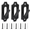3 Pack European Deer Skull Mount Hanger, Stainless Steel/Wall Mount/Easy