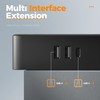 TESSAN Extension Electrica Plano 1.5 M, Plana Regleta Multicontacto Extensión
