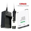 Kastar EN-EL19 Battery& Normal Charger for Nikon Coolpix S3700 A100,Sony
