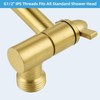 Hibbent Shower Head Extension Arm,16" Solid Brass Adjustable Extender with