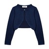 Bolerose Niñas Largo Manga Brillo Chaqueta Torera Chaquetilla (Azul Medianoche,