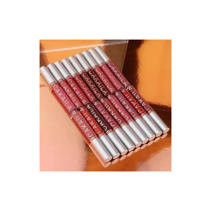18 Lápiz Labial Láquido Cakaila Matte Lipstick Impermeable