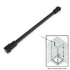 Matt Black Stainless Steel Wall-To-Glass Support Bar Support Arm for