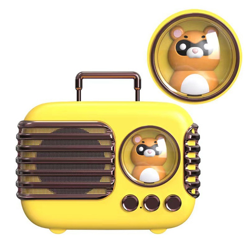 Cute Retro Bluetooth Speaker Mini Luggage Mini Speaker Creative Vintage