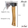 Xforst Viking Axe Hatchet Trekking Hatchet Hand Hatchet X-AG1Black, Handle