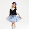 Alunsito Kids Girls Tutu Dresses Toddler Solid Color Tulle Skirt