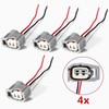 4pcs x For Denso 2 Pin Injector Connector Plug With
