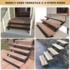 2 Pack Steel Stair Stringer, 5 Steps Stair Riser, Outdoor