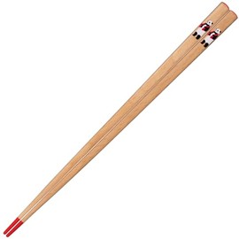 Sunlife H-06066 Chopsticks Dishwasher-Safe, Adult, Long, 8.9 inches (22.5 cm), Healthy Panda, Natural Wood, Red, Made in Japan