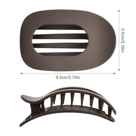Nivofu 6 pcs Pinzas Planas para el Cabello para Mujer, Pinzas para el Pelo de Pico de Pato, pinzas ligeras y antideslizantes, cabello grueso y delgado