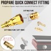 VIEAUBE 1/4'' RV Propane Quick Connect Fittings to 3/8' Female