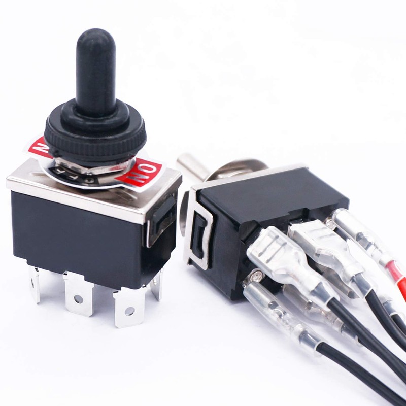 TWTADE 3 Pcs Momentary Heavy Duty Rocker Toggle Switch 6