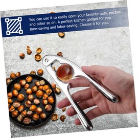 VALICLUD Cascanueces de Aleación de Zinc Práctico y Portátil Pinzas Multifuncionales para Abrir Nueces Duras como Castilla Piñones y Almendras Diseño de Palanca para Uso Manual Cocina