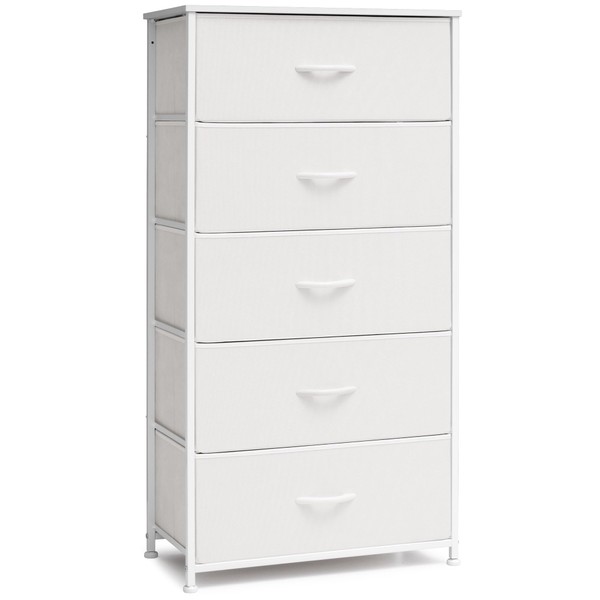 Crestlive Products Vertical Dresser Storage Tower - Sturdy Steel Frame,