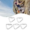 5pcs Triangle Locking Carabiner Stainless Steel Portable Easy to Carry