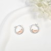 ONEFINITY Dachshund Hoop Earrings 925 Sterling Silver Dachshund Earrings Jewelry