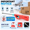 3 pcs Refillable Butane Lighters, BBQ Grill Click Flame Multipurpose