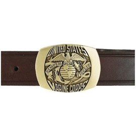 Indiana Metal Craft US Marine Corps Belt and Belt Buckle. Made in USA.