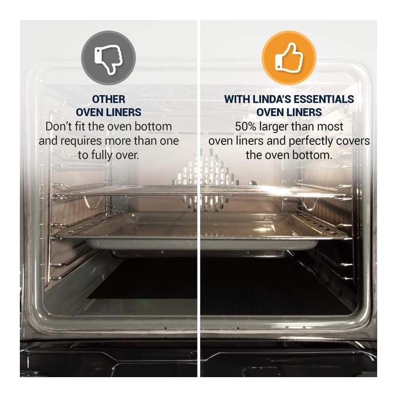 Oven Liners for Bottom of Oven (2 Pack) - Universal