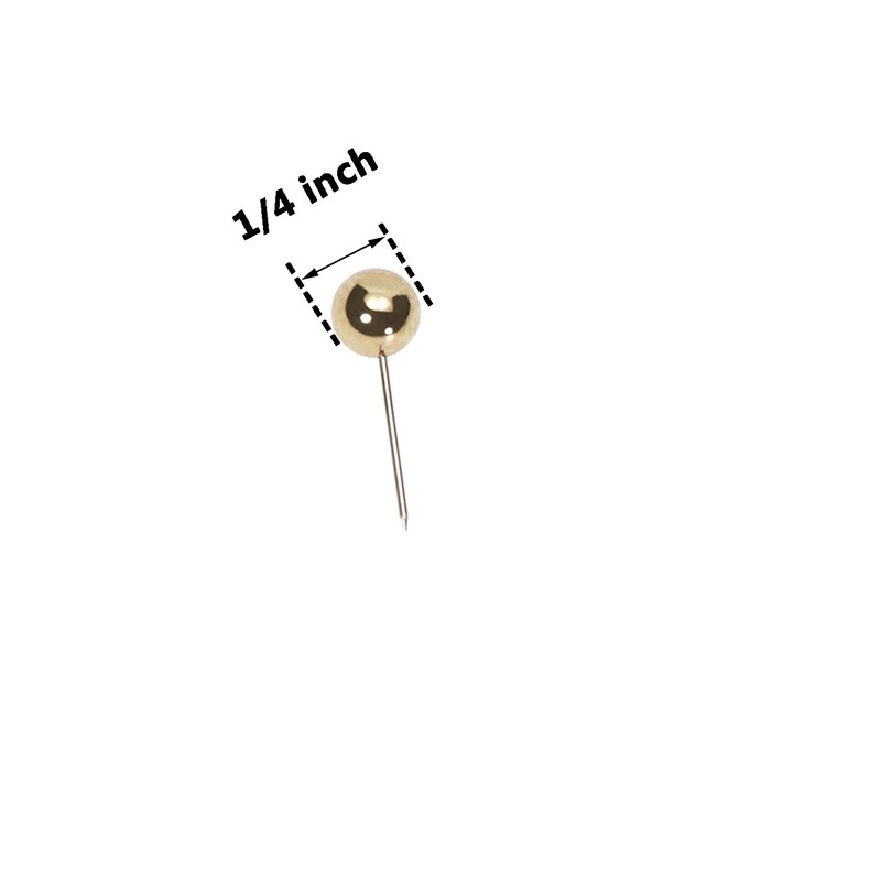 Tupalizy 100PCS 1/4 Inch Small Round Head Map Tacks Pins
