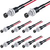 Twidec/10PCS 3V-6V-12V-24V-250V Momentary Push Button Switch 2 Pins ON/Off SPST