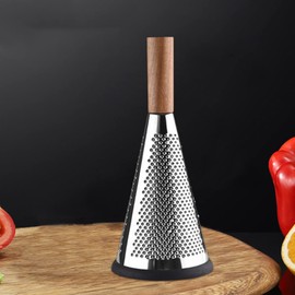 3 Sided Multifunction Box Grater, Stainless Steel Grater for Cheese Grater & Shredder, Large Grating Surface Grater, Kitchen Grater for Fruit, Vegetable, Carrot, Cheese (Silver)