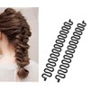 6 PCS Black Styling Braid Tool Fishbone Wave Braider Centipede