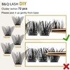 Cluster lashes 72 Clusters B&Q Lash Clusters D Curl Individual