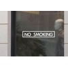 ZLKAPT No Smoking Vinyl Decal Sticker - 3"x13" Stylish Business