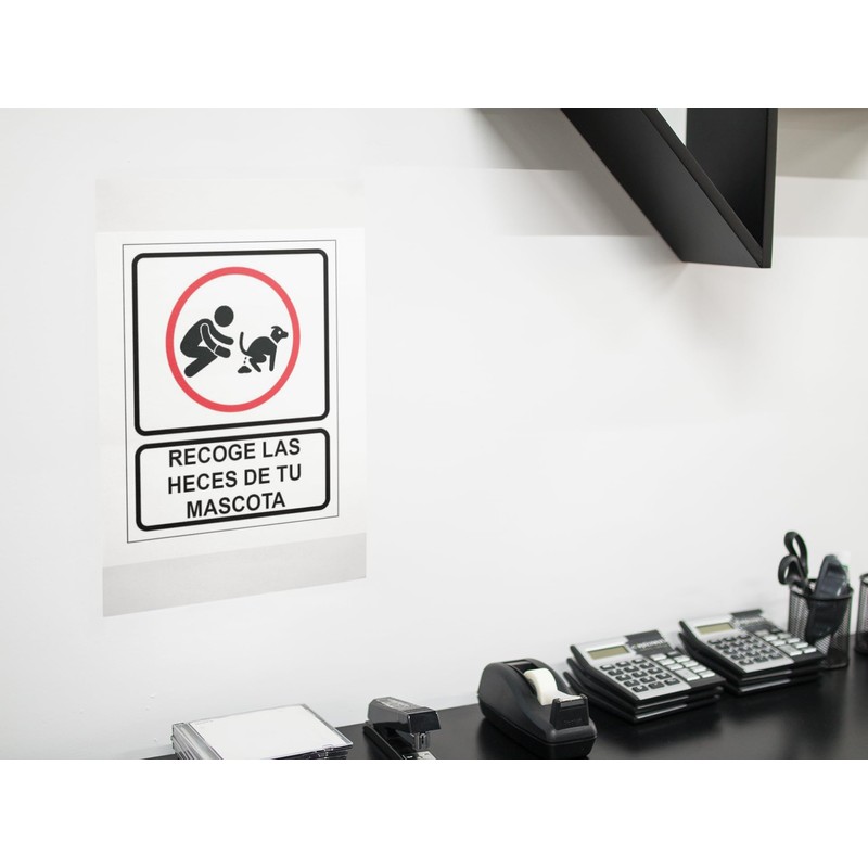 Señalamiento Letrero 21x30 Recoge Las Heces De Tu Mascota