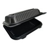 Contenedor Liso 9x6 Pulgadas Desechable Biodegradable 150pzs