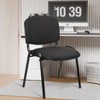 CLATINA Stacking Guest Chairs, Waiting Room Chairs no Wheels, Fabric