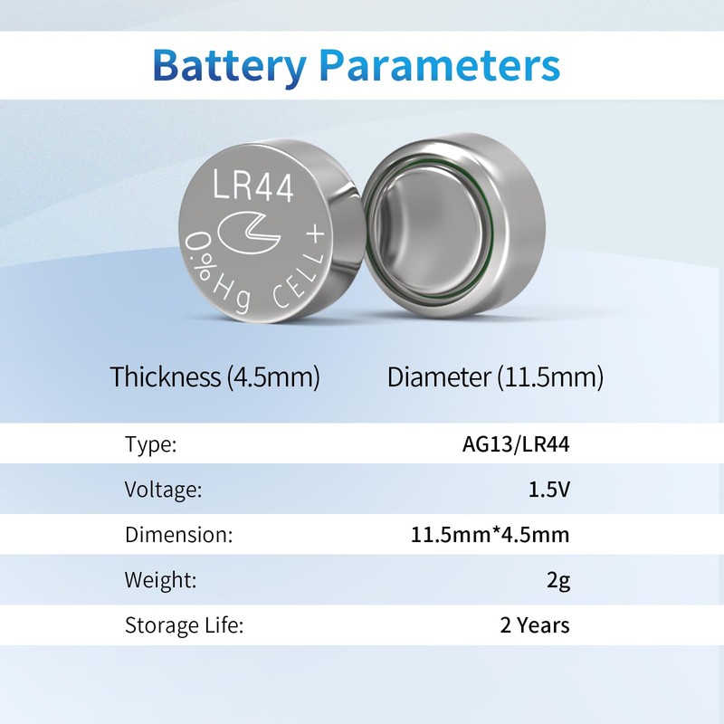 Fuspower LR44 A76 AG13 357 303 SR44 Battery 1.5V Button