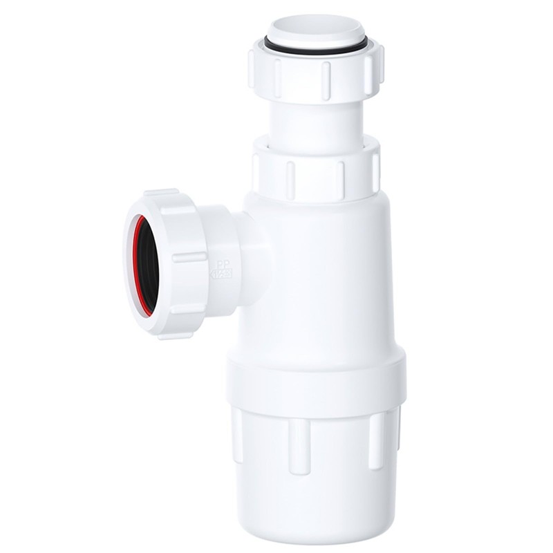 SPARES2GO Telescopic Drain Bottle Trap for Bathroom Kitchen Sink Urinal