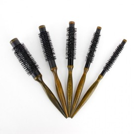 International Mini Round Brush - Ultra-Fine Small Rolling Comb with Air Aluminum Core 8 4ea