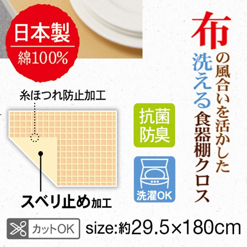 東和産業 食器棚シート ホワイト 約29.5×180cm