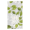 Caspari Blanc De Blancs Paper Guest Towel Napkins in Grey,