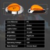 Wodvyss 2Pcs 6" Amber Lens Amber LED Side Marker &
