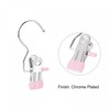 sourcing map Laundry Clips with Hook, Metal Boot Hangers Chrome