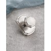 MRML Brushed Nickel Passage Door Knobs Interior Hall Closet Silver